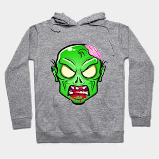 zombie head t-shirt Hoodie